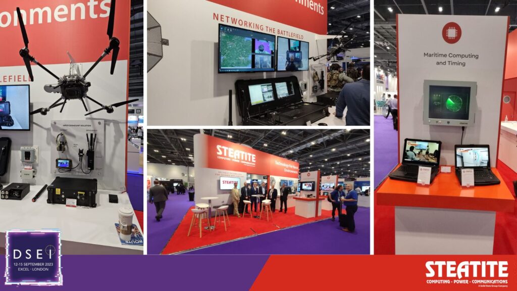 Photos from Steatite's stand at DSEI