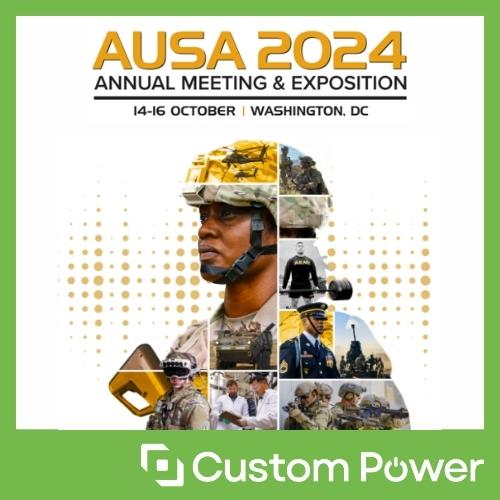 Event details and logo for AUSA 2024