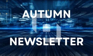 Autumn newsletter text and logo