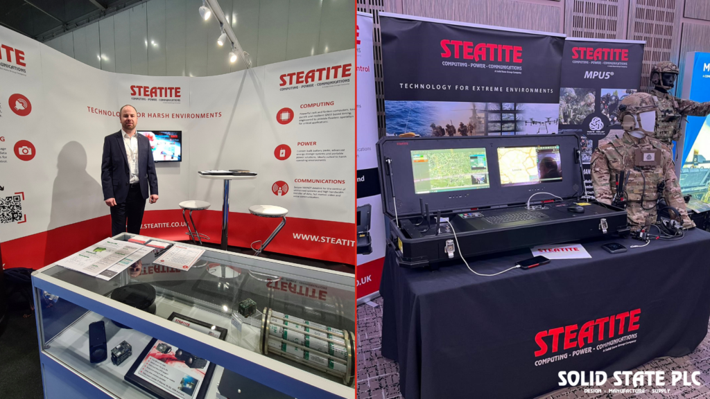 Steatite exhibition stands at two trade shows