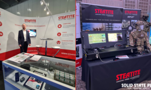 Steatite exhibition stands at two trade shows